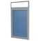 Ghent Enclosed Bulletin Board, 1 Door, Vinyl, Hdlnr Frame, 3 ft H x 2 ft W, Ocean PAVX2-191 - alternate 1